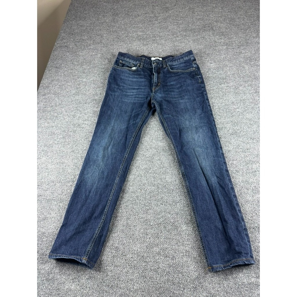 Spoke Jeans Mens 33x28 Blue Build B Selvedge Denim Dark Wash Stretch Casual